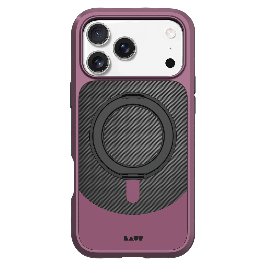 Laut - Carbon Matter Magsafe Case For Apple Iphone 17 Pro Max / 18 Pro Max - Wine Red