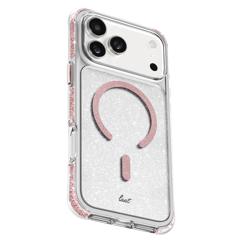Laut - Aero Sparkle Magsafe Case For Apple Iphone 17 Pro Max - Crystal Pink