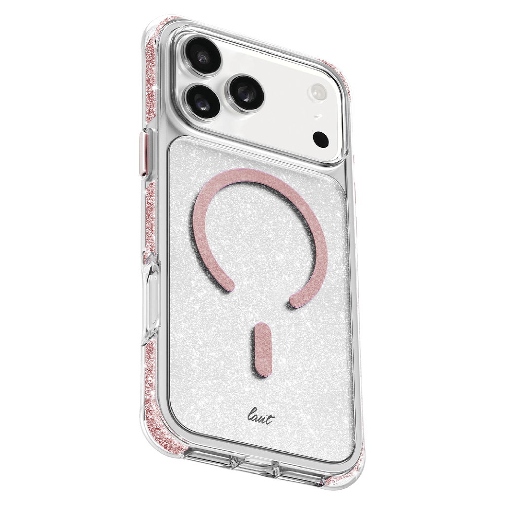 Laut - Aero Sparkle Magsafe Case For Apple Iphone 17 Pro / 18 Pro - Crystal Pink