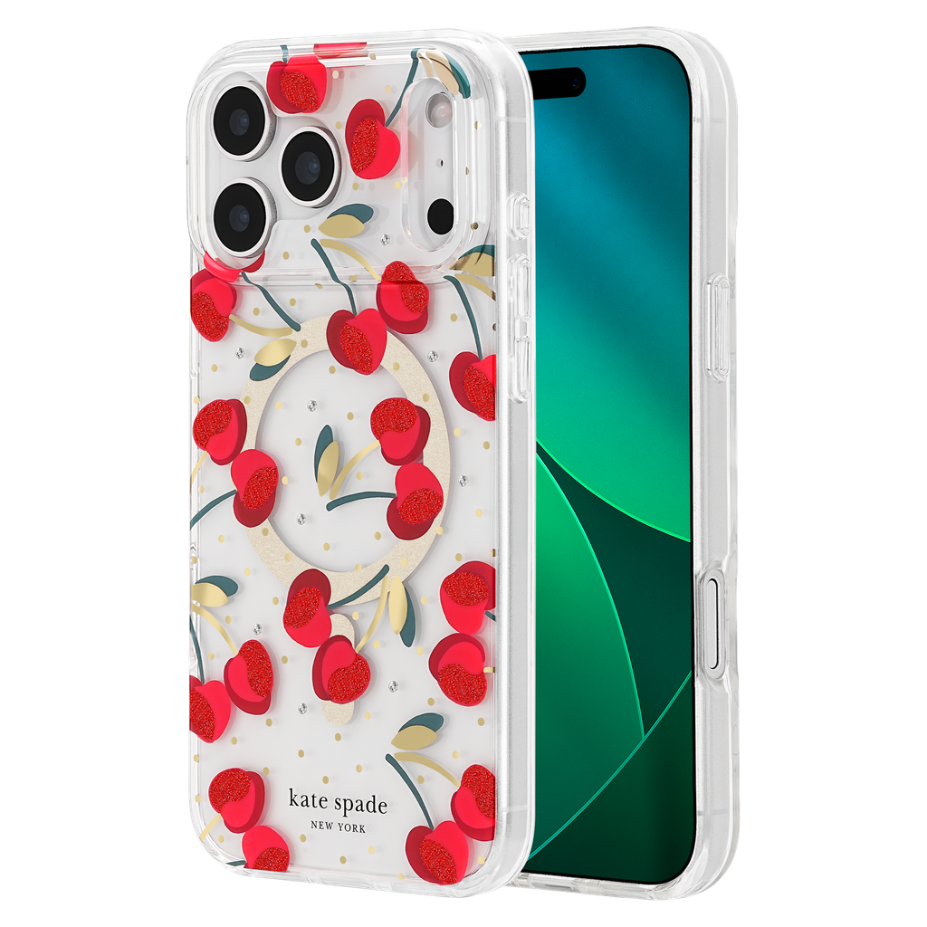 Kate Spade - Protective Magsafe Case For Apple Iphone 17 Pro Max - Cherry Dot