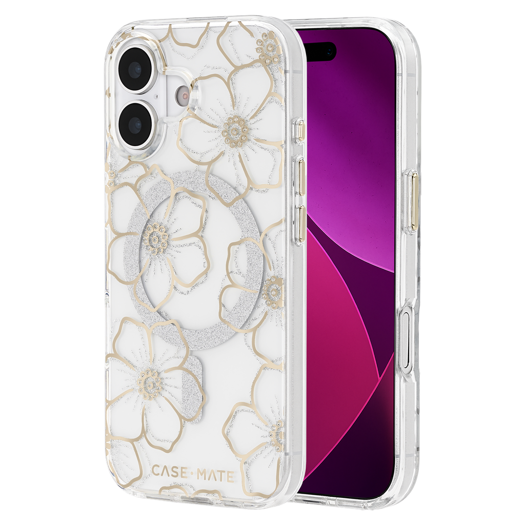 Case-mate - Floral Gems Magsafe Case For Apple Iphone 17 - Gold