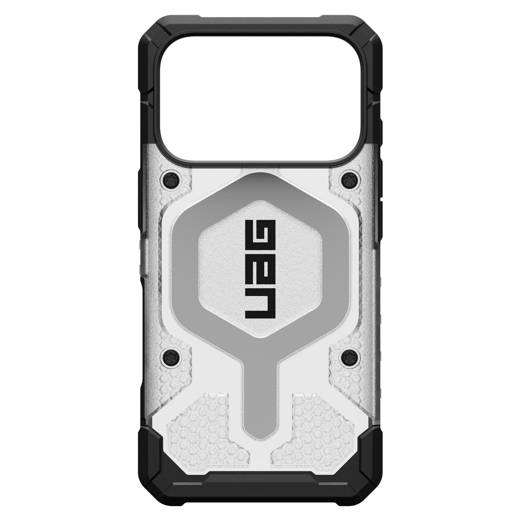 Urban Armor Gear Uag - Pathfinder Clear Magsafe Case For Apple Iphone 17 Pro - Ice And Silver