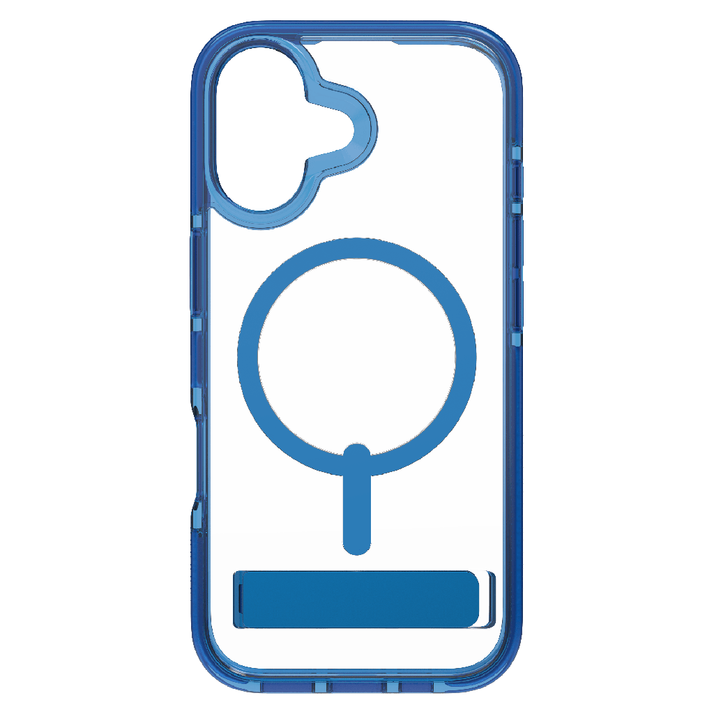 Zagg - Santa Cruz Snap Magsafe Case With Kickstand For Apple Iphone 17 - Tranquil Blue
