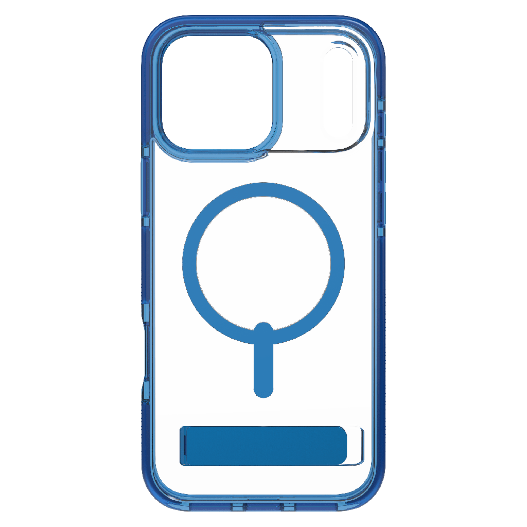 Zagg - Santa Cruz Snap Magsafe Case With Kickstand For Apple Iphone 17 Pro Max - Tranquil Blue