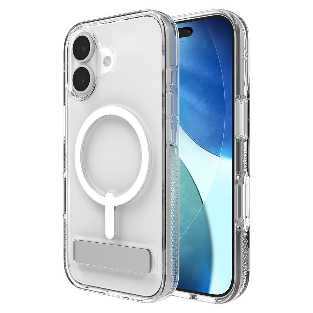 Zagg - Crystal Palace Snap Case With Kickstand For Apple Iphone 17 - Clear