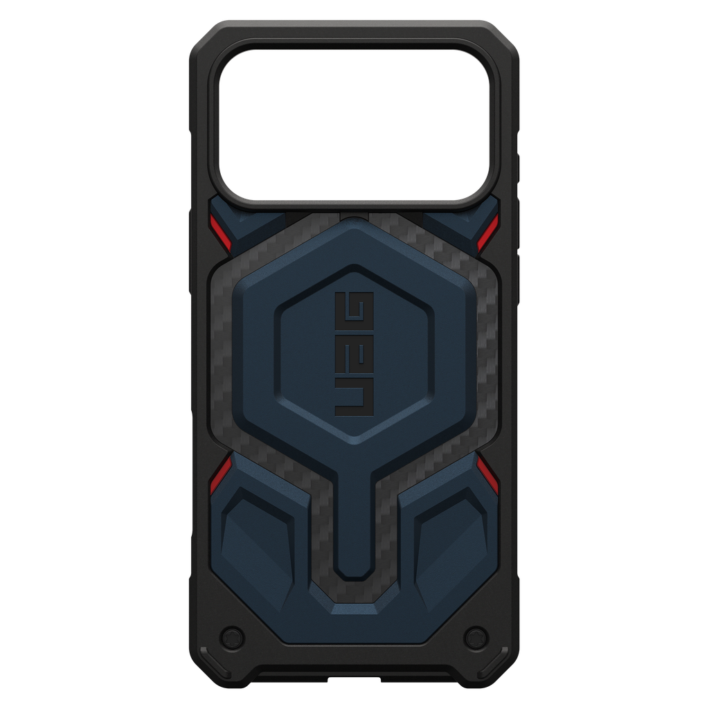 Urban Armor Gear Uag - Monarch Pro Case For Apple Iphone 17 Pro Max - Carbon Fiber Mallard And Red