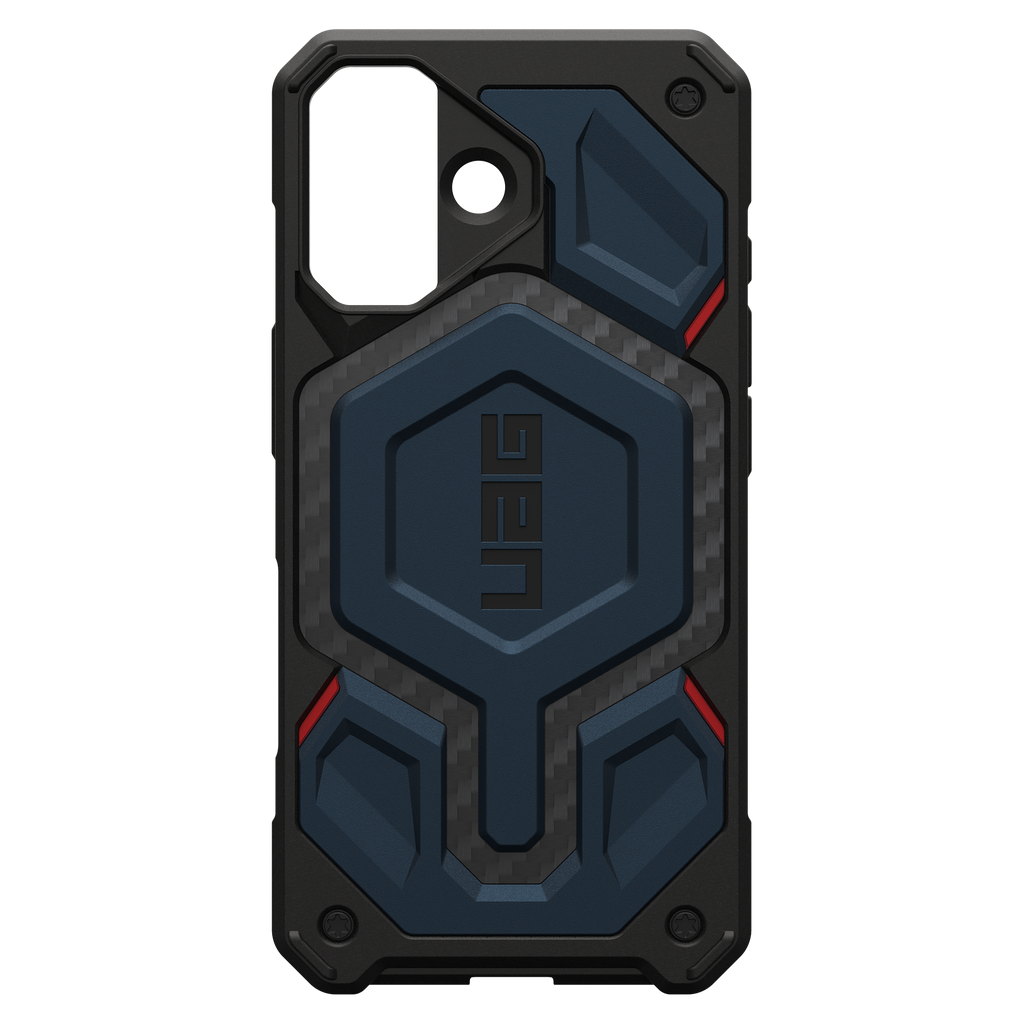 Urban Armor Gear Uag - Monarch Pro Case For Apple Iphone 17 - Carbon Fiber Mallard And Red