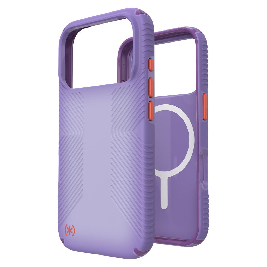 Speck - Presidio Lux Grip Magsafe Case For Apple Iphone 17 Pro - Purple Fade