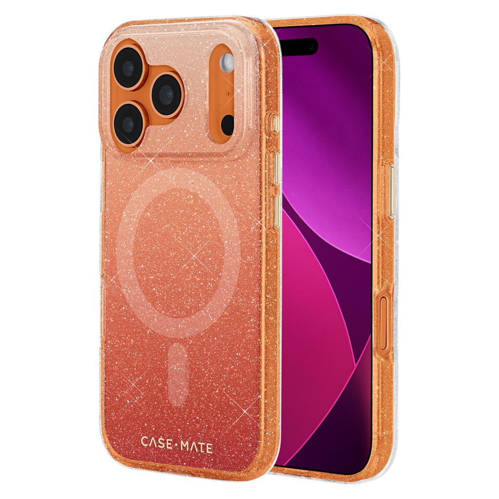 Case-mate - Twinkle Twilight Magsafe Case For Apple Iphone 17 Pro - Orange Ombre