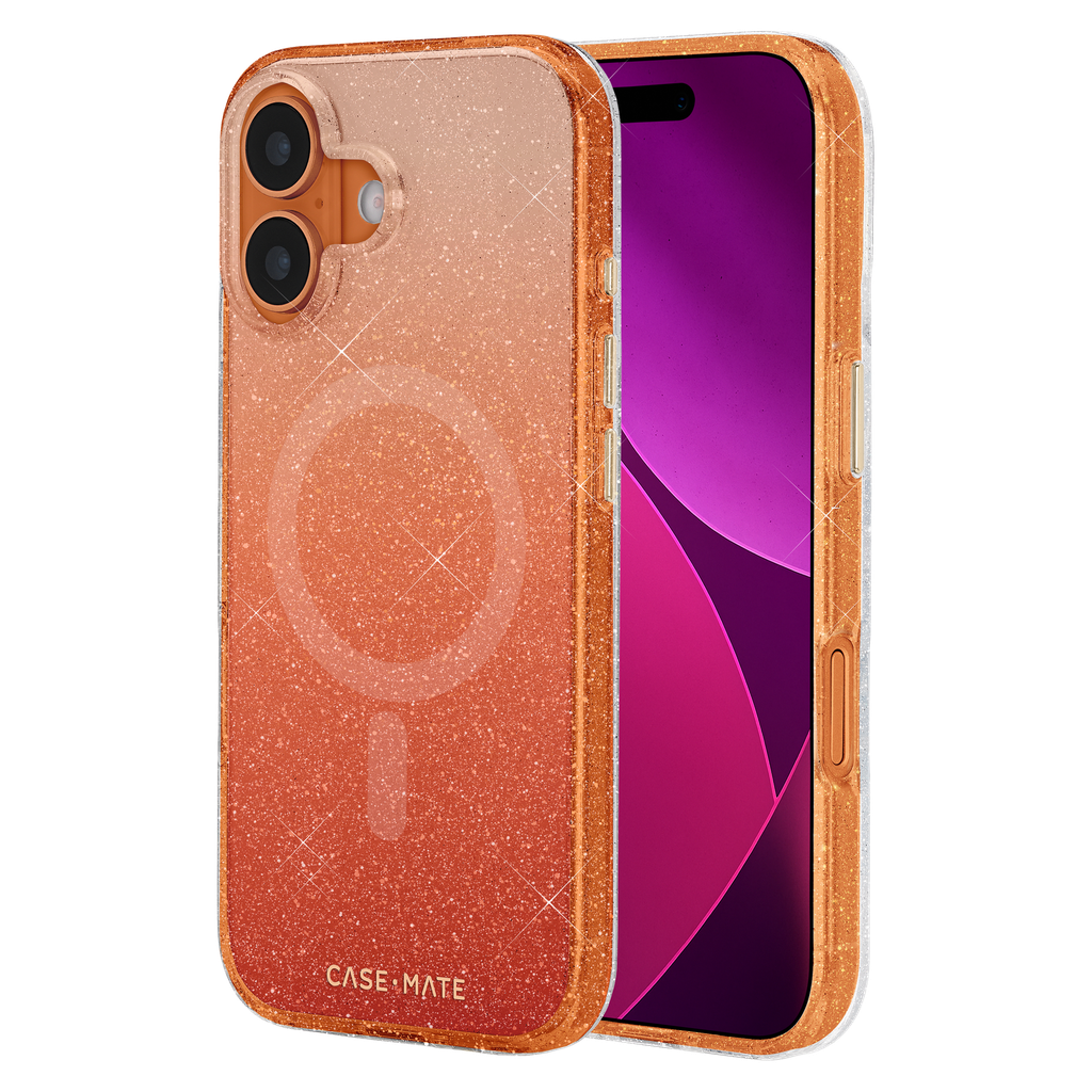 Case-mate - Twinkle Twilight Magsafe Case For Apple Iphone 17 - Orange Ombre