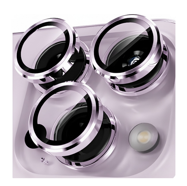 Ring Camera Lens w/HD Tempered Glass  for iPhone 17 (Lavender) (1 Pc)