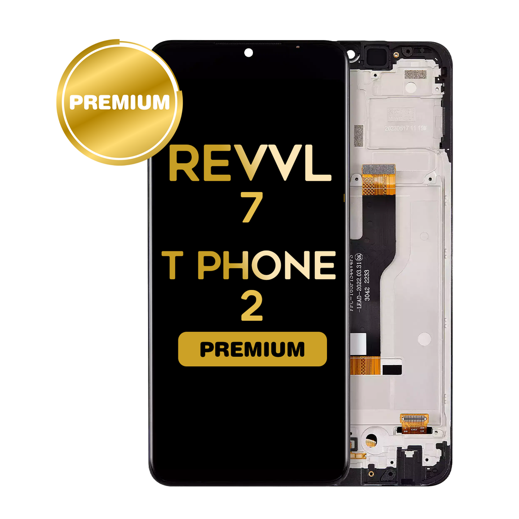 LCD Assembly With Frame For T-Mobile Revvl 7 / T Phone 2 5G (Premium) (All Colors)