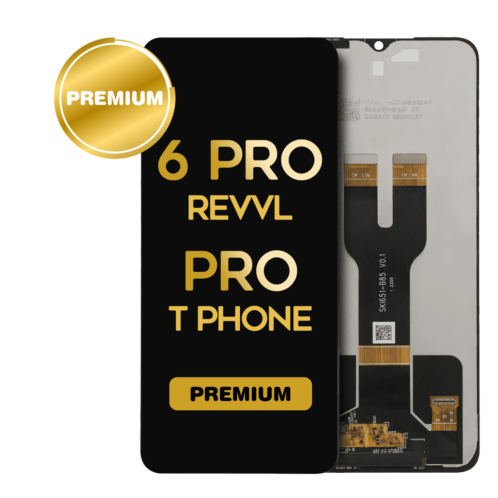 LCD Assembly Without Frame For T-Mobile Revvl 6 Pro / T Phone Pro 5G (Premium) (All Colors)