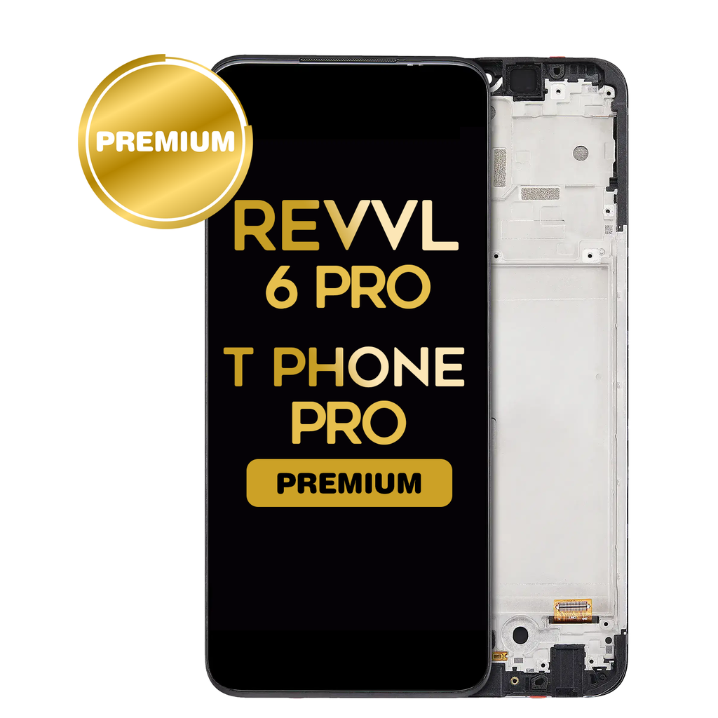 OLED Assembly With Frame For T-Mobile Revvl 6 Pro / T Phone Pro 5G (Premium) (All Colors)