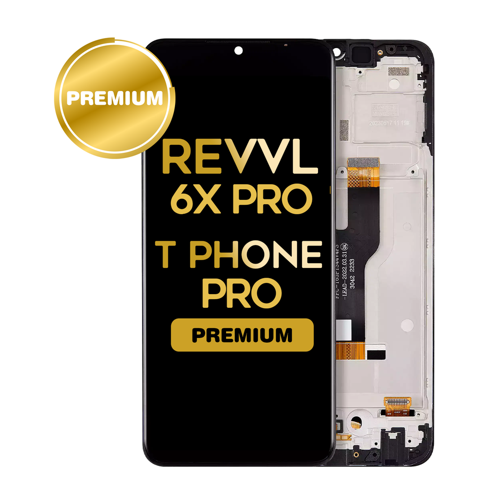 [LCD-TM-R6XP-BK] OLED Assembly Without Frame For T-Mobile Revvl 6X Pro 5G / T Phone Pro (Premium) (All Colors)