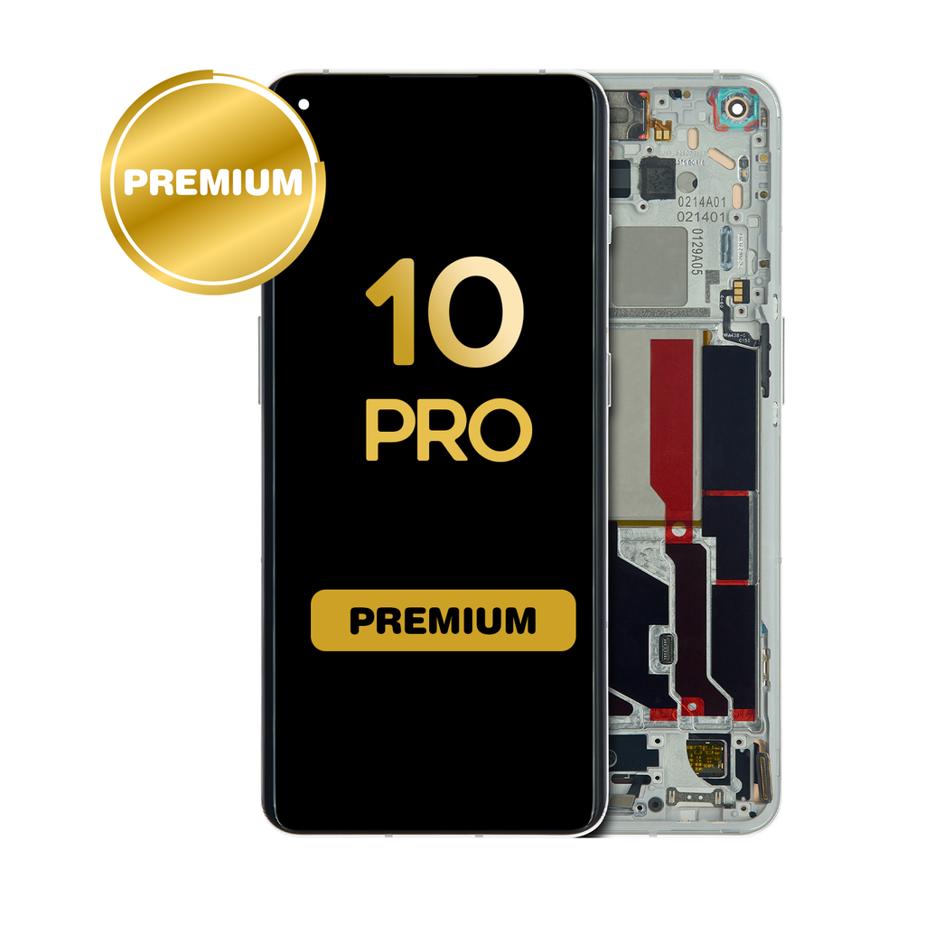 OLED Assembly With Frame For OnePlus 10 Pro (Premium) (Panda White)