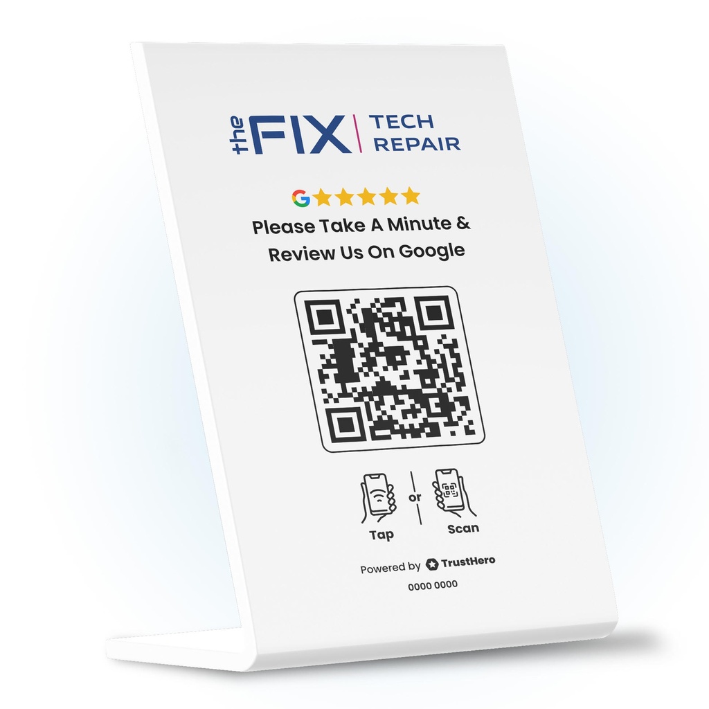 Google Review QR stand