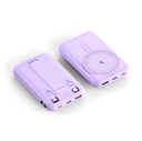 MagSafe Magnetic 10000 mAh Power Bank 15W Wireless / 20W PD Charger with Foldable Stand (Purple)