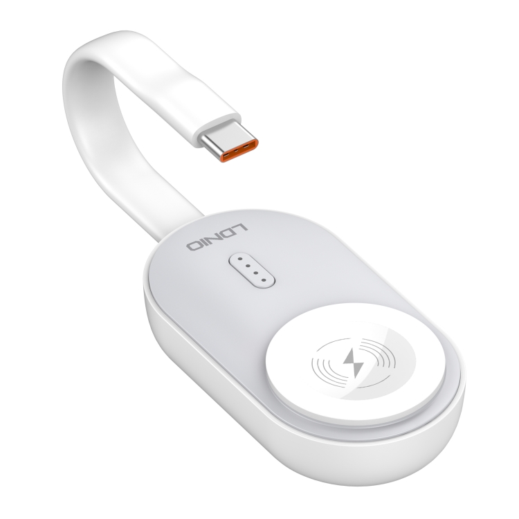 LDNIO AW005 1200 mAh 2.5W Watch Wireless Mobile Charger (White)