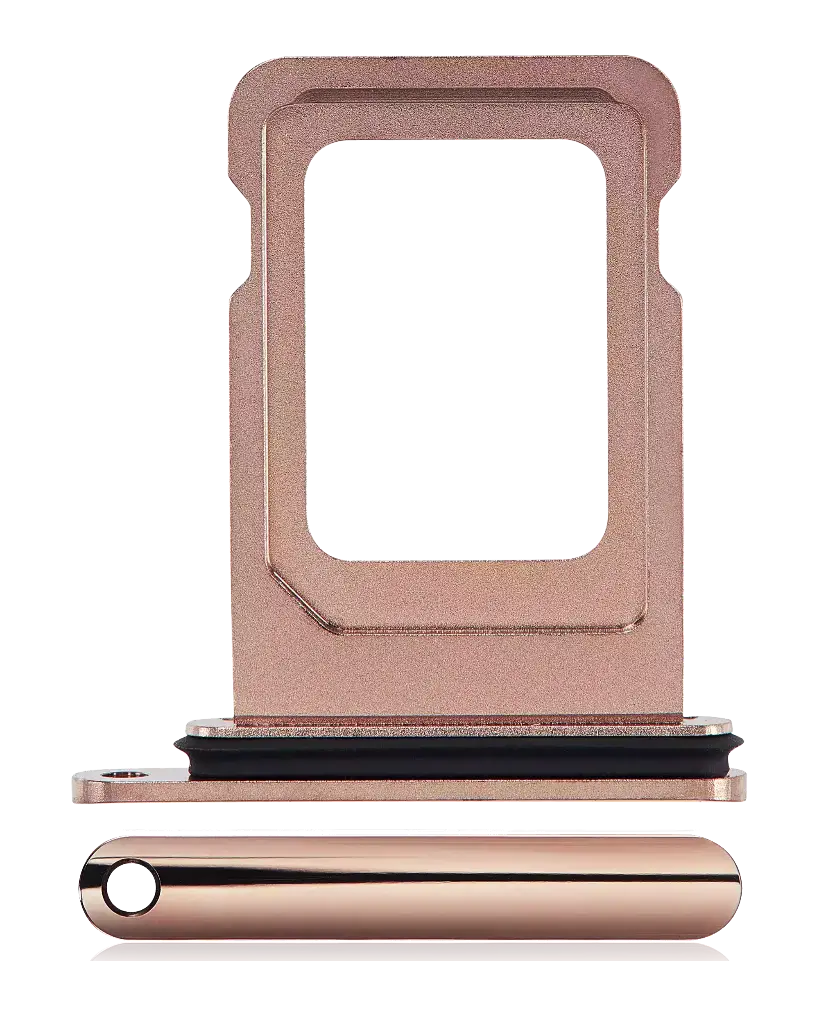 Dual Sim Card Tray For iPhone 11 Pro / 11 Pro Max (Matte Gold) (Premium)