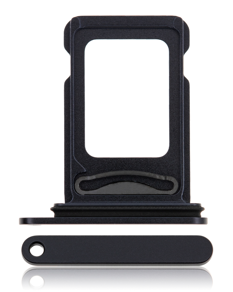 Dual Sim Card Tray For iPhone 12 (Black) (Premium)