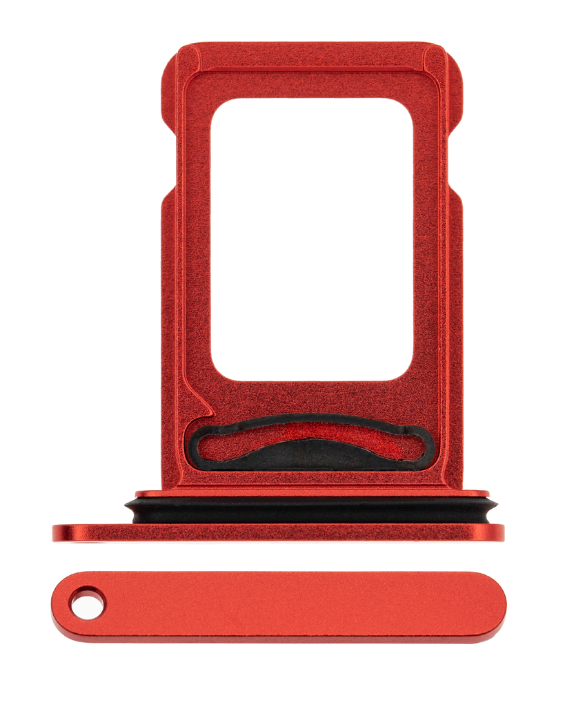Dual Sim Card Tray For iPhone 12 (Red) (Premium)