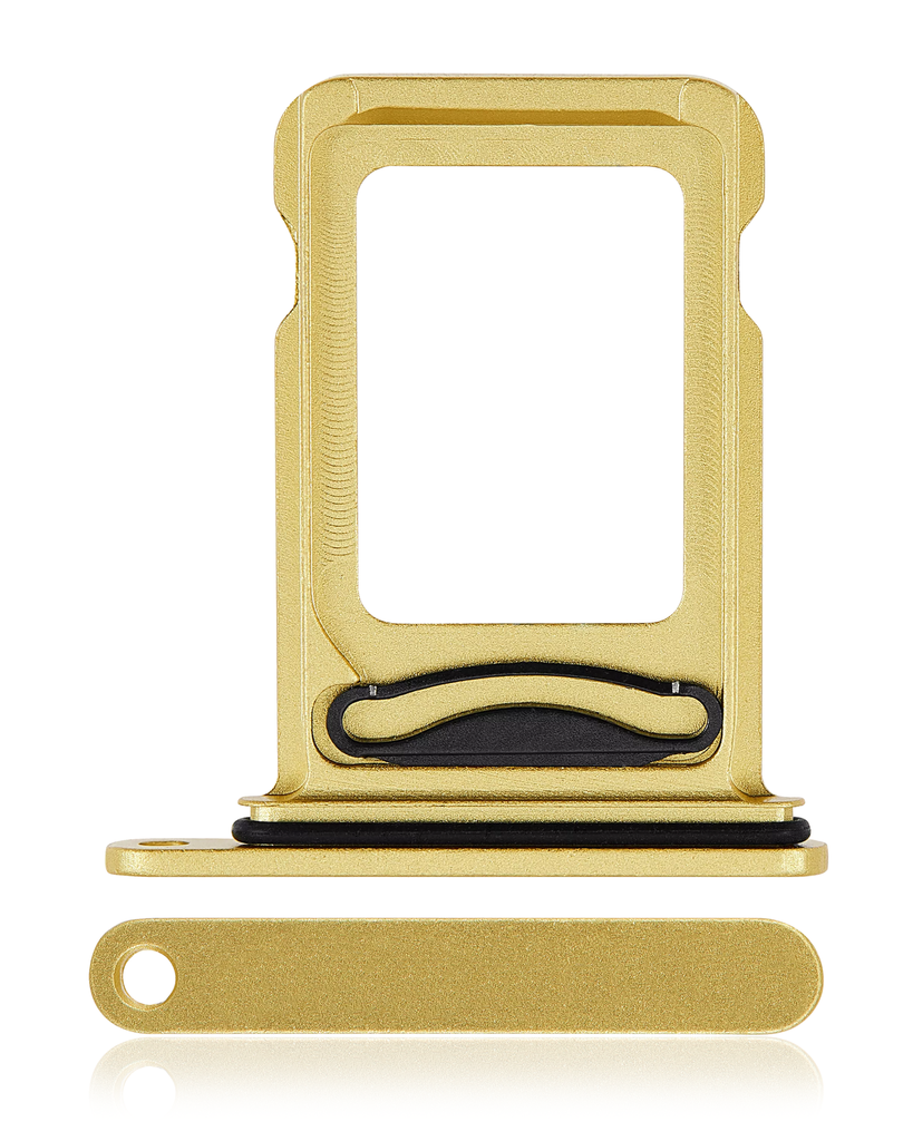 Dual Sim Card Tray For iPhone 14 / 14 Plus (Yellow) (Premium)