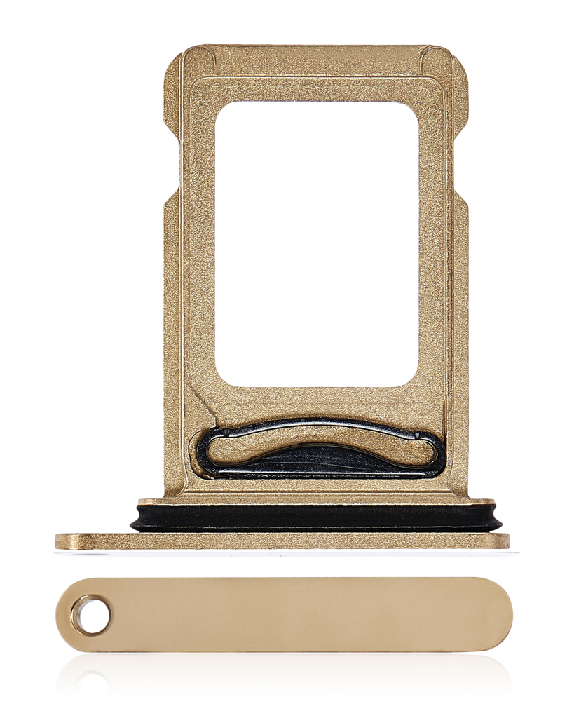 Dual Sim Card Tray For iPhone 14 Pro / 14 Pro Max (Gold) (Premium)