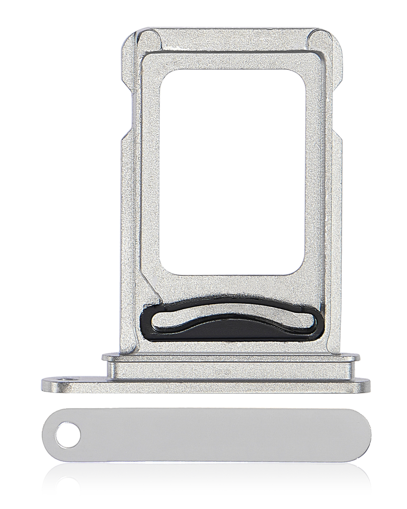 Dual Sim Card Tray For iPhone 14 Pro / 14 Pro Max (Silver) (Premium)