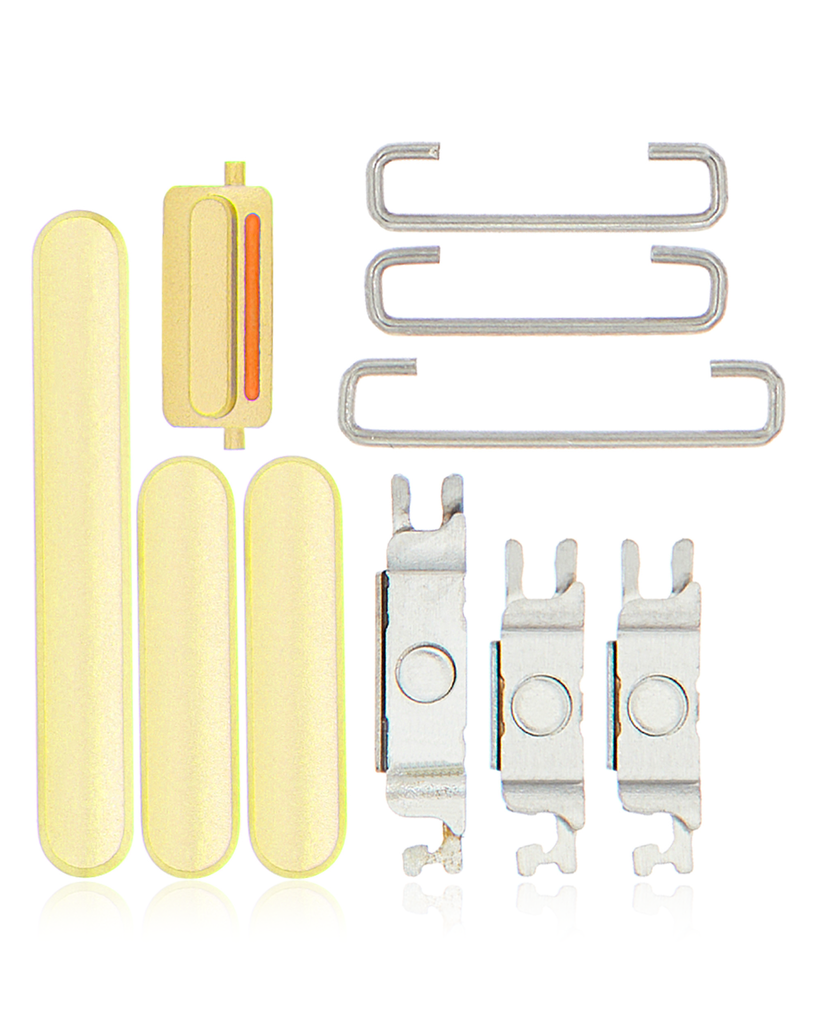 Hard Buttons (Power / Volume / Switch) For iPhone 11 (Yellow) (Premium)