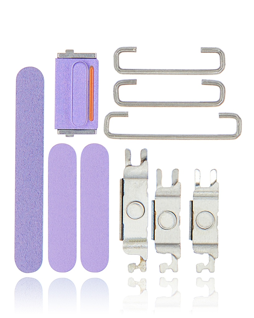 Hard Buttons (Power / Volume / Switch) For iPhone 12 Mini (Purple) (Premium)