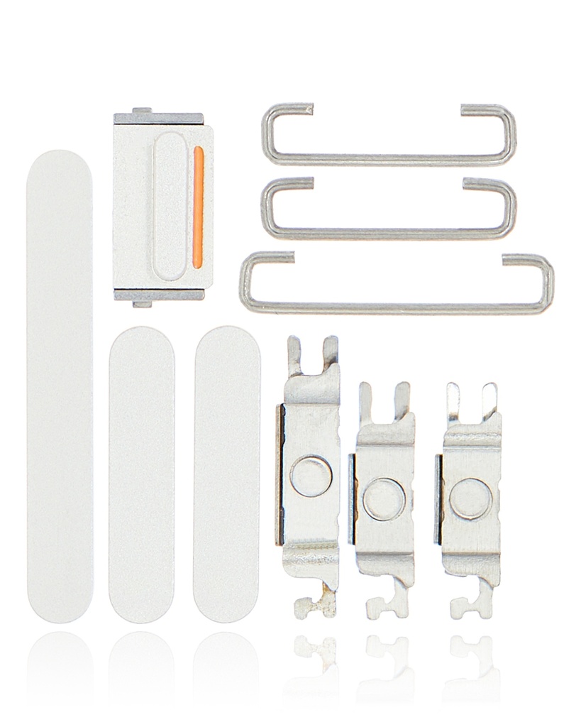 Hard Buttons (Power / Volume / Switch) For iPhone 12 Mini (White) (Premium)
