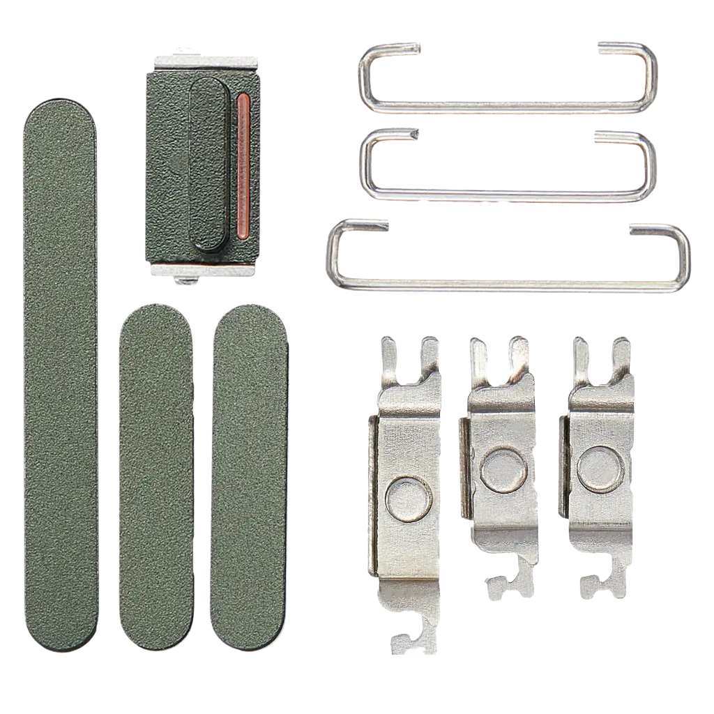 Hard Buttons (Power / Volume / Switch) For iPhone 13 / 13 Mini (Green) (Premium)