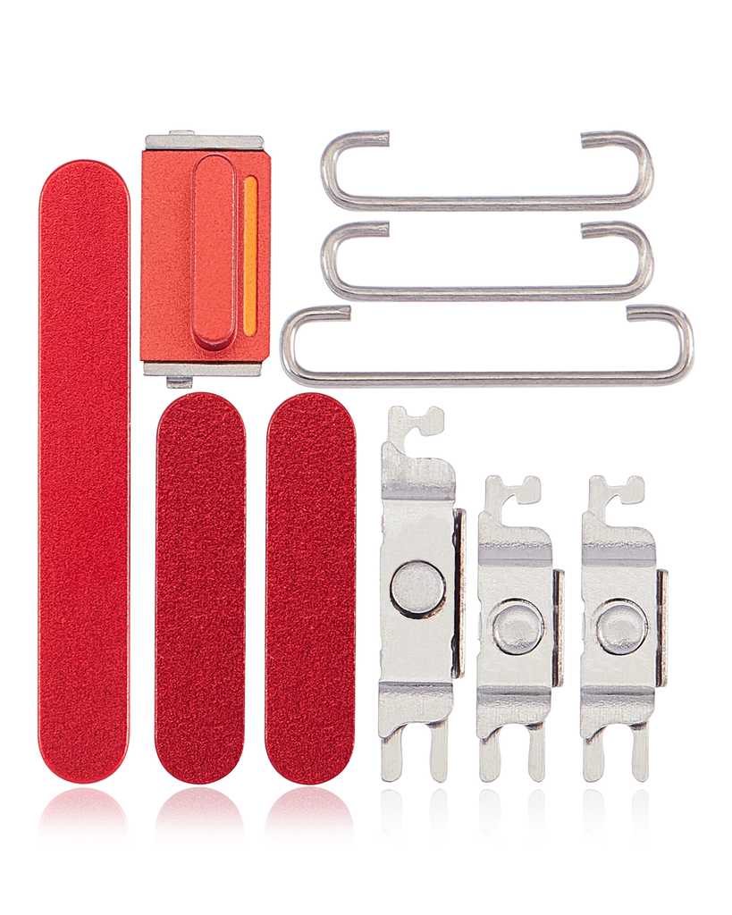 Hard Buttons (Power / Volume / Switch) For iPhone 14 / 14 Plus (Red) (Premium)