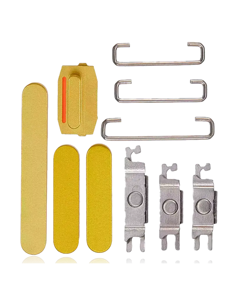 Hard Buttons (Power / Volume / Switch) For iPhone 14 / 14 Plus (Yellow) (Premium)