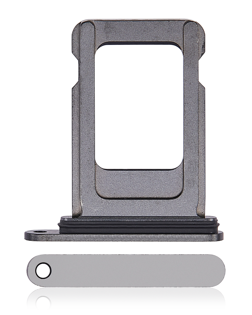 Single Sim Card Tray For iPhone 14 Pro / 14 Pro Max (Space Black) (Premium)