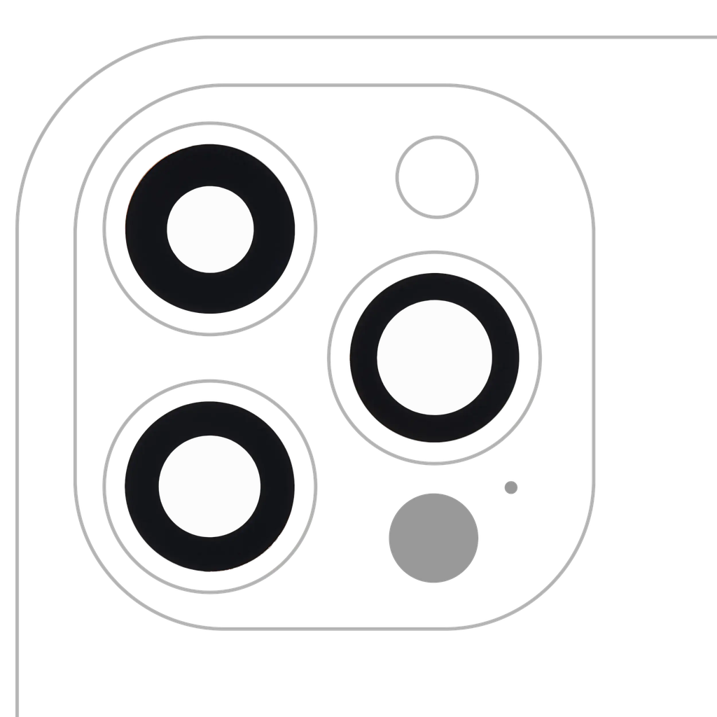 Back Camera Lens (Glass Only) With Adhesive For iPhone 12 Pro Max (3x10 Pieces) (Aftermarket)
