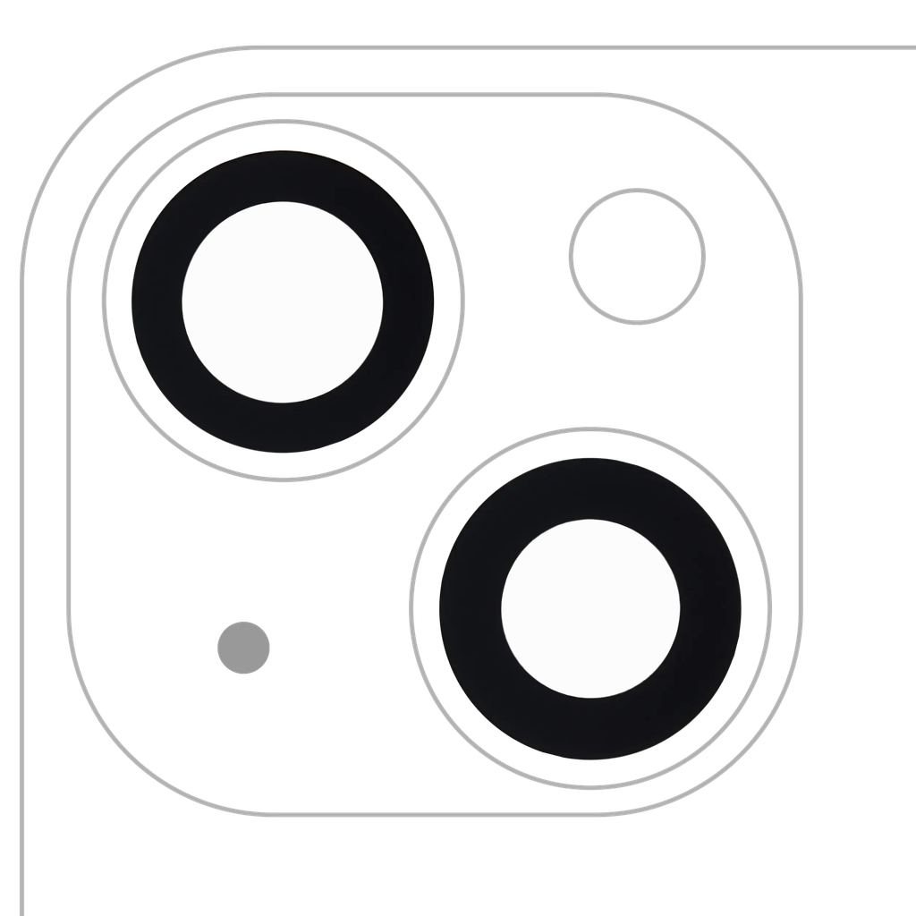 Back Camera Lens (Glass Only) With Adhesive For iPhone 13 / 13 Mini (2x10 Pieces) (Aftermarket)
