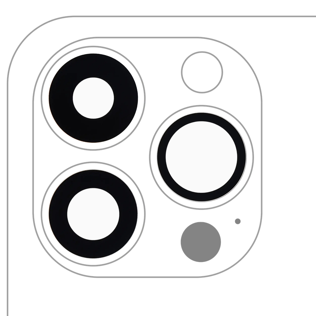 [SP-I13PM-BCLWADT-GO-3S-AM] Back Camera Lens (Glass Only) With Adhesive For iPhone 13 Pro / 13 Pro Max (3 Piece Set) (Aftermarket)