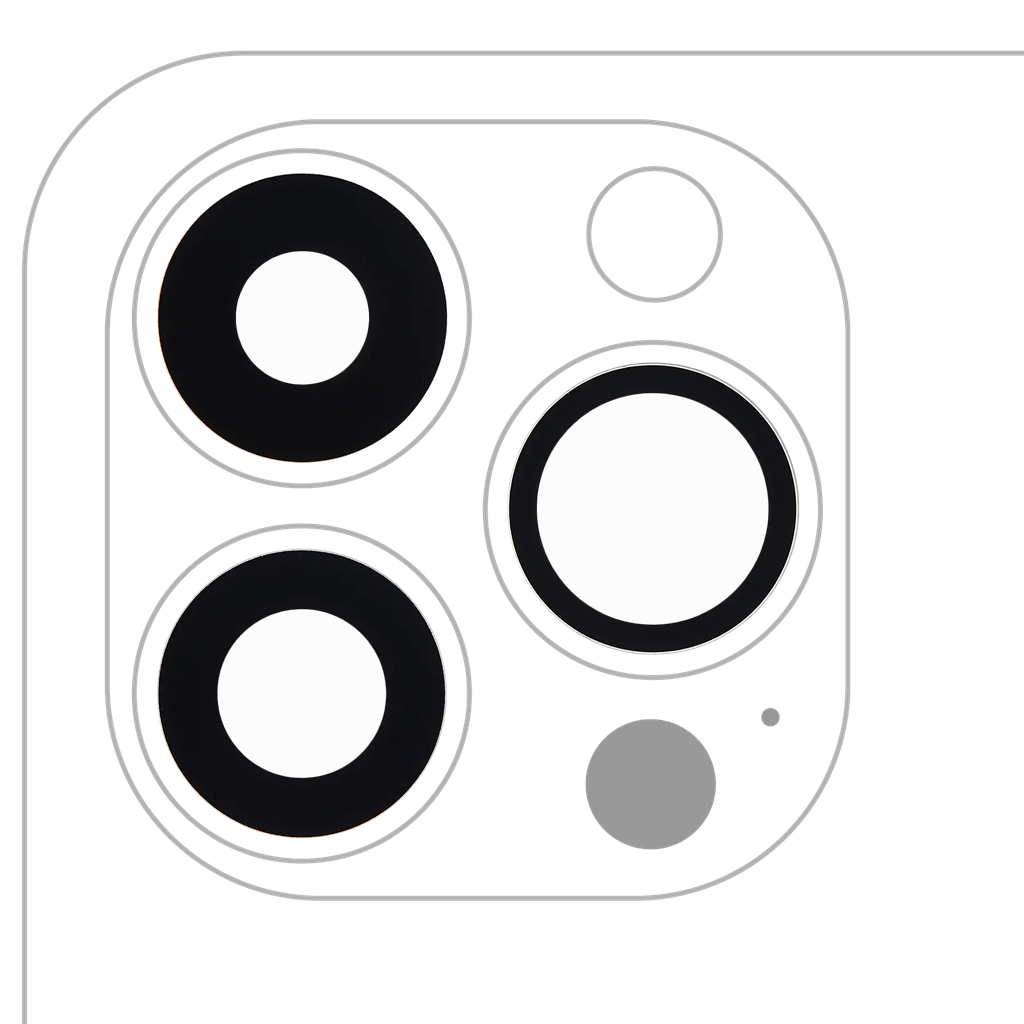 [SP-I13PM-BCLWADT-GO-3S-10P-AM] Back Camera Lens (Glass Only) With Adhesive For iPhone 13 Pro / 13 Pro Max (3x10 Pieces) (Aftermarket)