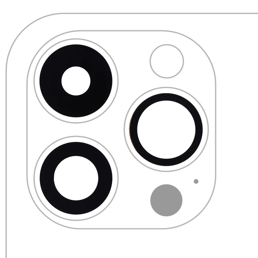 Back Camera Lens (Glass Only) With Adhesive For iPhone 14 Pro / 14 Pro Max (3x10 Pieces) (Aftermarket)