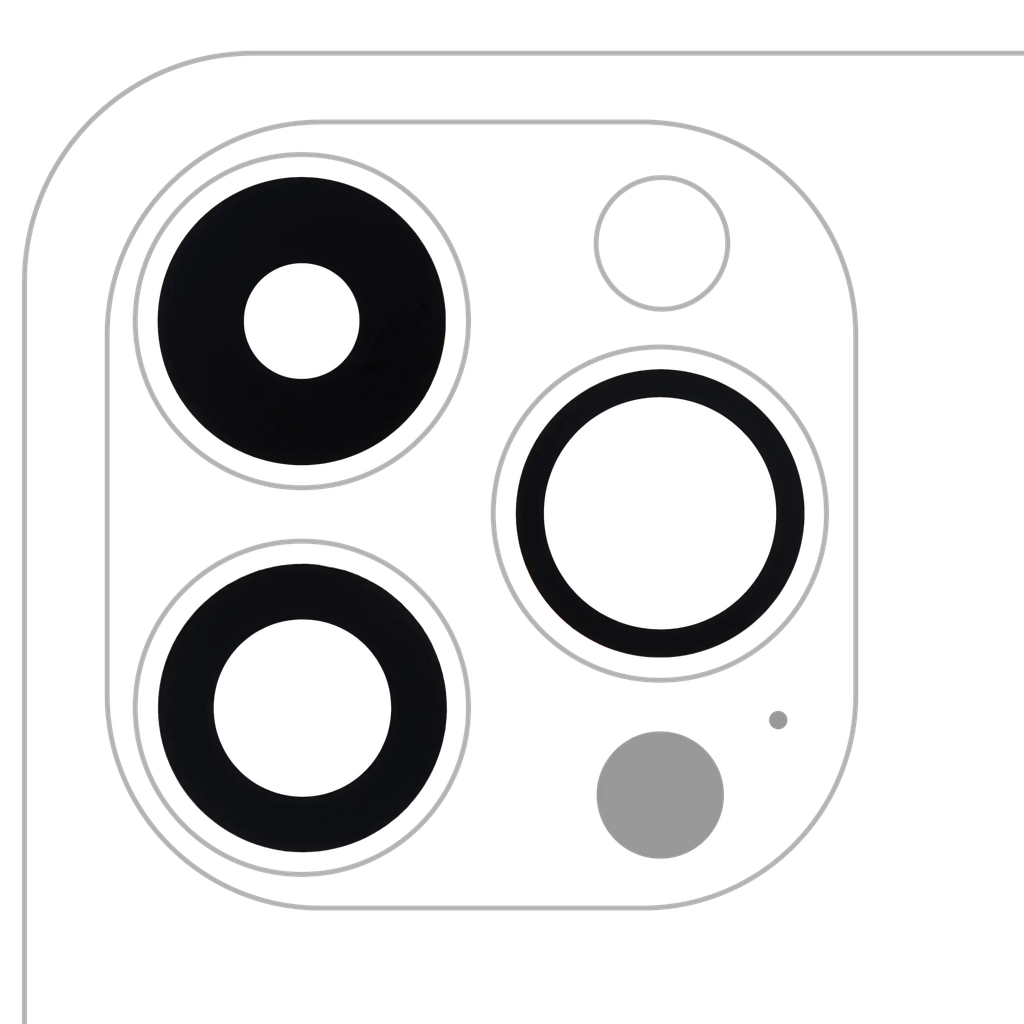 Back Camera Lens (Glass Only) With Adhesive For iPhone 14 Pro / 14 Pro Max (3x10 Pieces) (Real Sapphire / Premium)