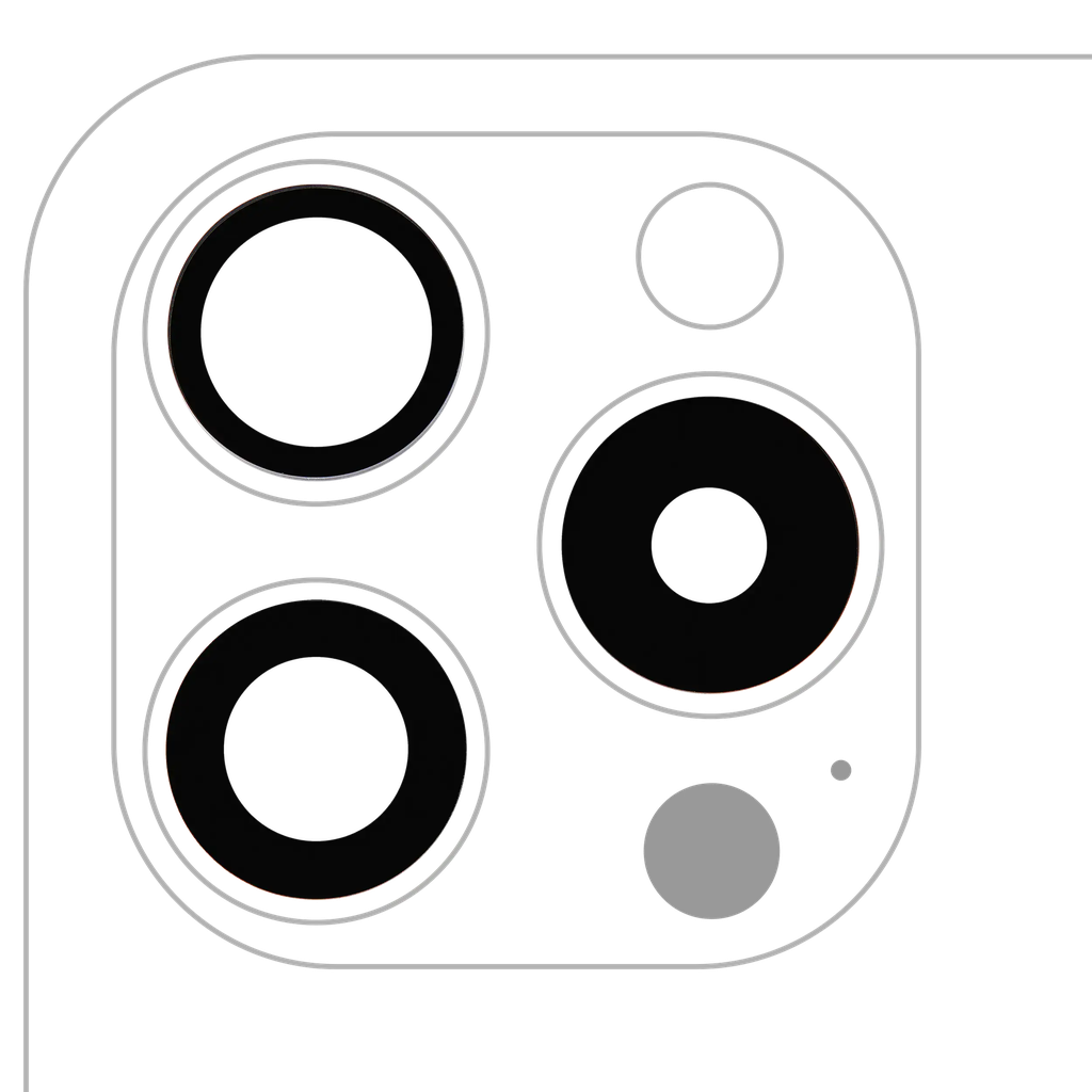 Back Camera Lens (Glass Only) With Adhesive For iPhone 15 Pro (3x10 Pieces) (Aftermarket)