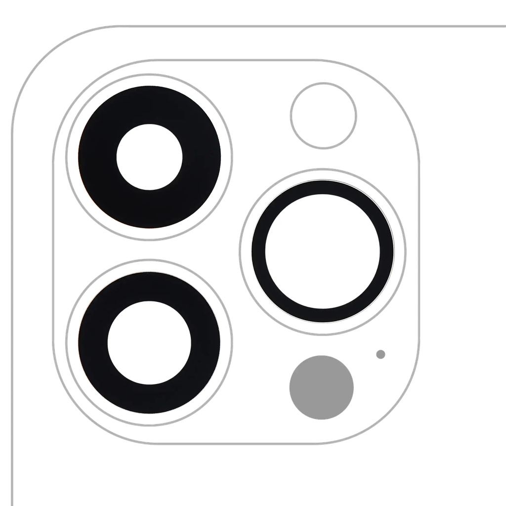 Back Camera Lens (Glass Only) With Adhesive For iPhone 15 Pro Max (3x10 Pieces) (Real Sapphire / Premium)