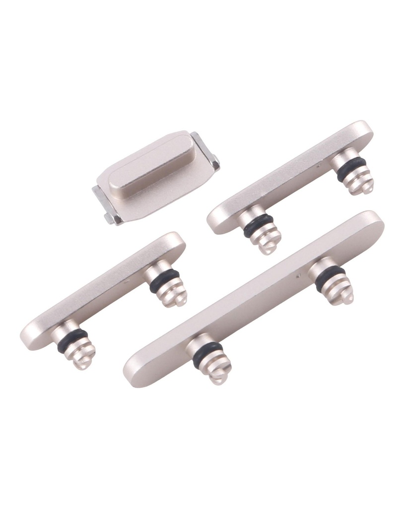 Hard Buttons (Power / Volume / Mute) For iPhone 16e (White) (Premium)