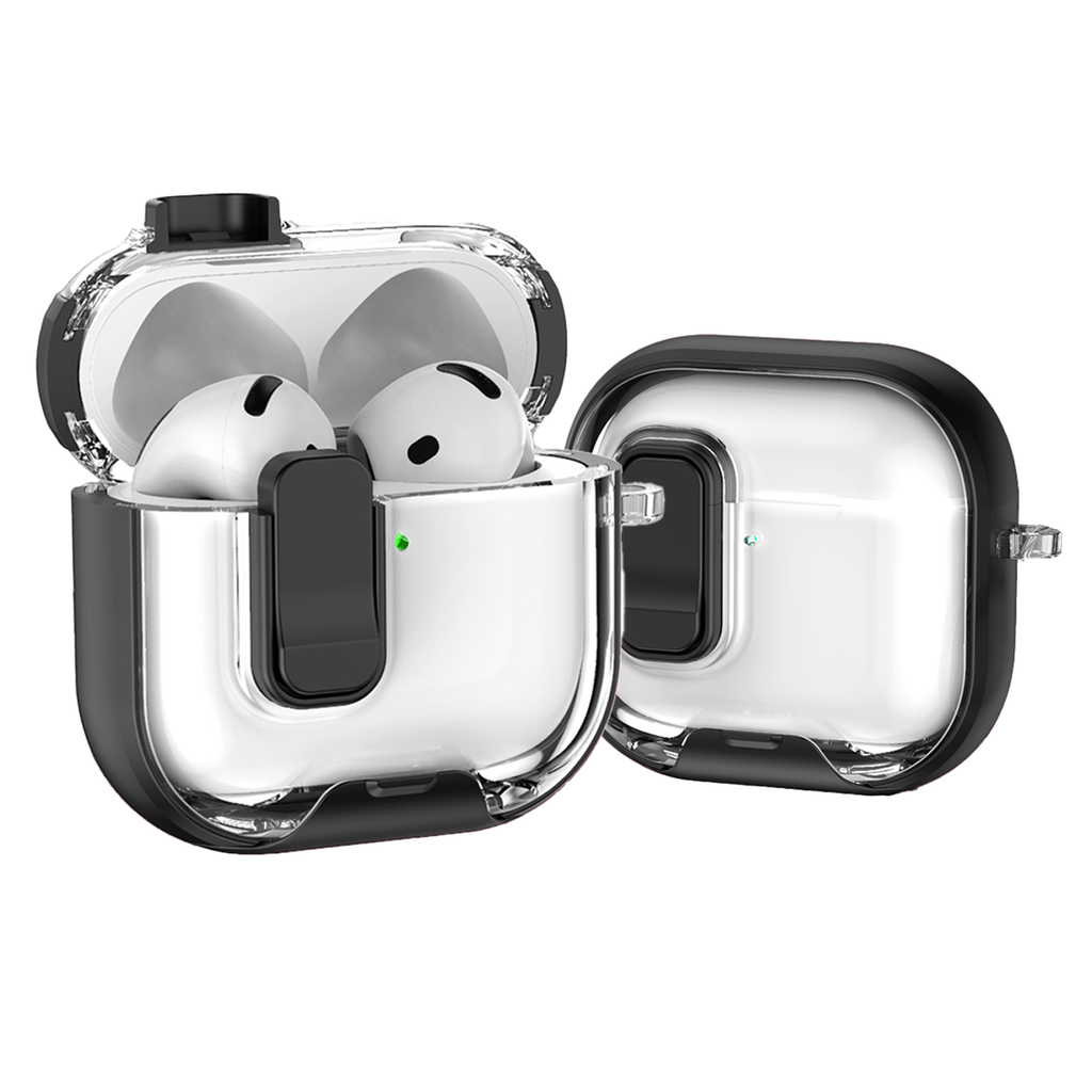 Clear Lock Case for AirPods (4th Gen) - Black