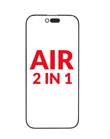2 in 1 (Glass + OCA Pre-Installed) For iPhone Air (OCA Master) (Pack of 5)  (Premium)