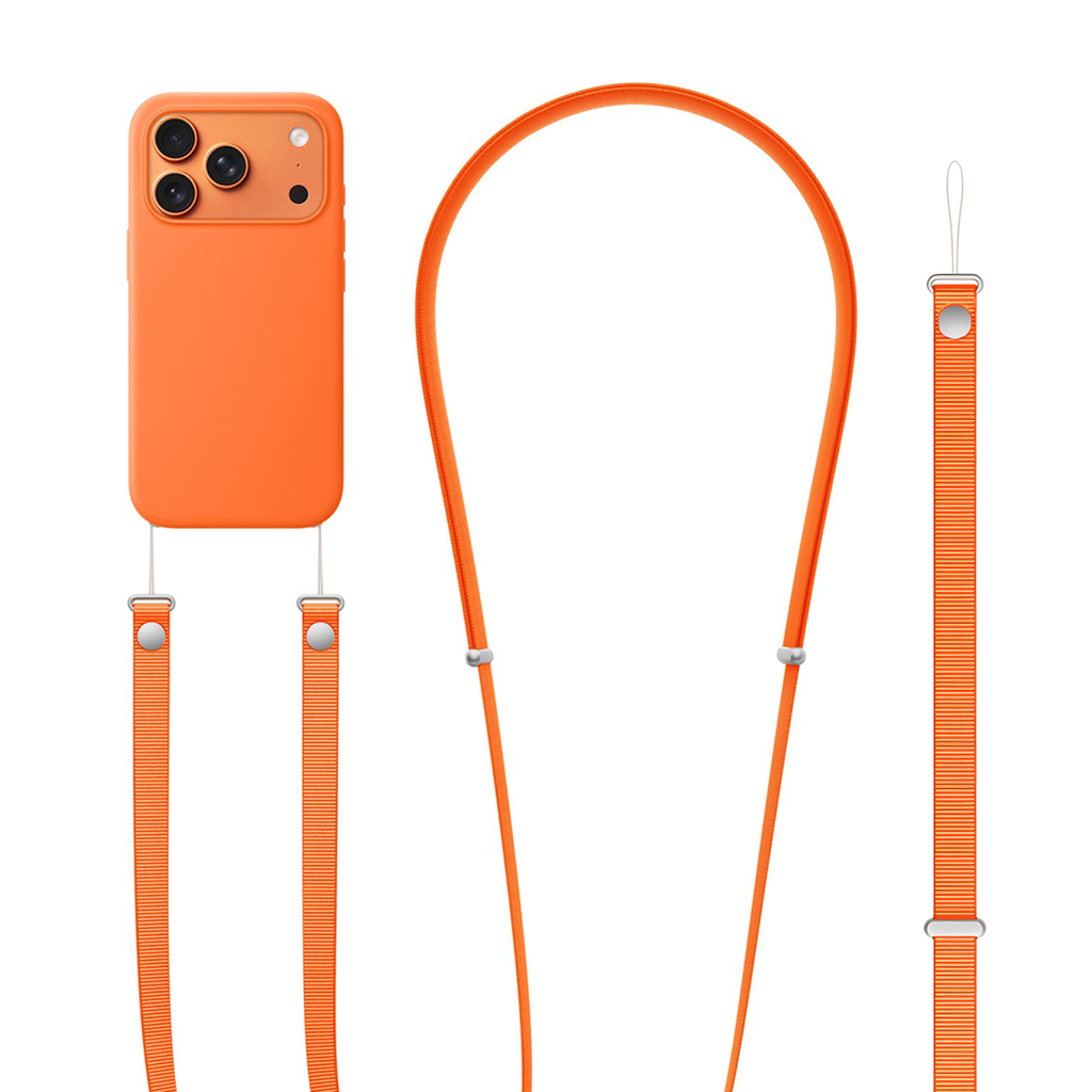 Superior Crossbody Lanyard Strap - Orange
