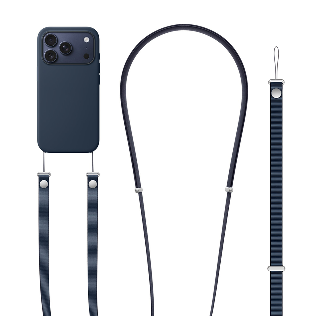 Superior Crossbody Lanyard Strap - Dark Blue