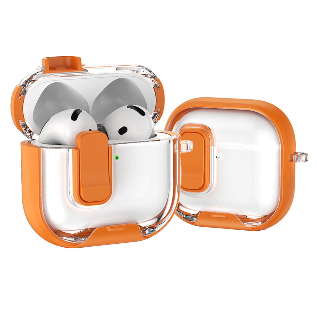 Clear Lock Case for AirPods Pro (3rd Gen) - Orange